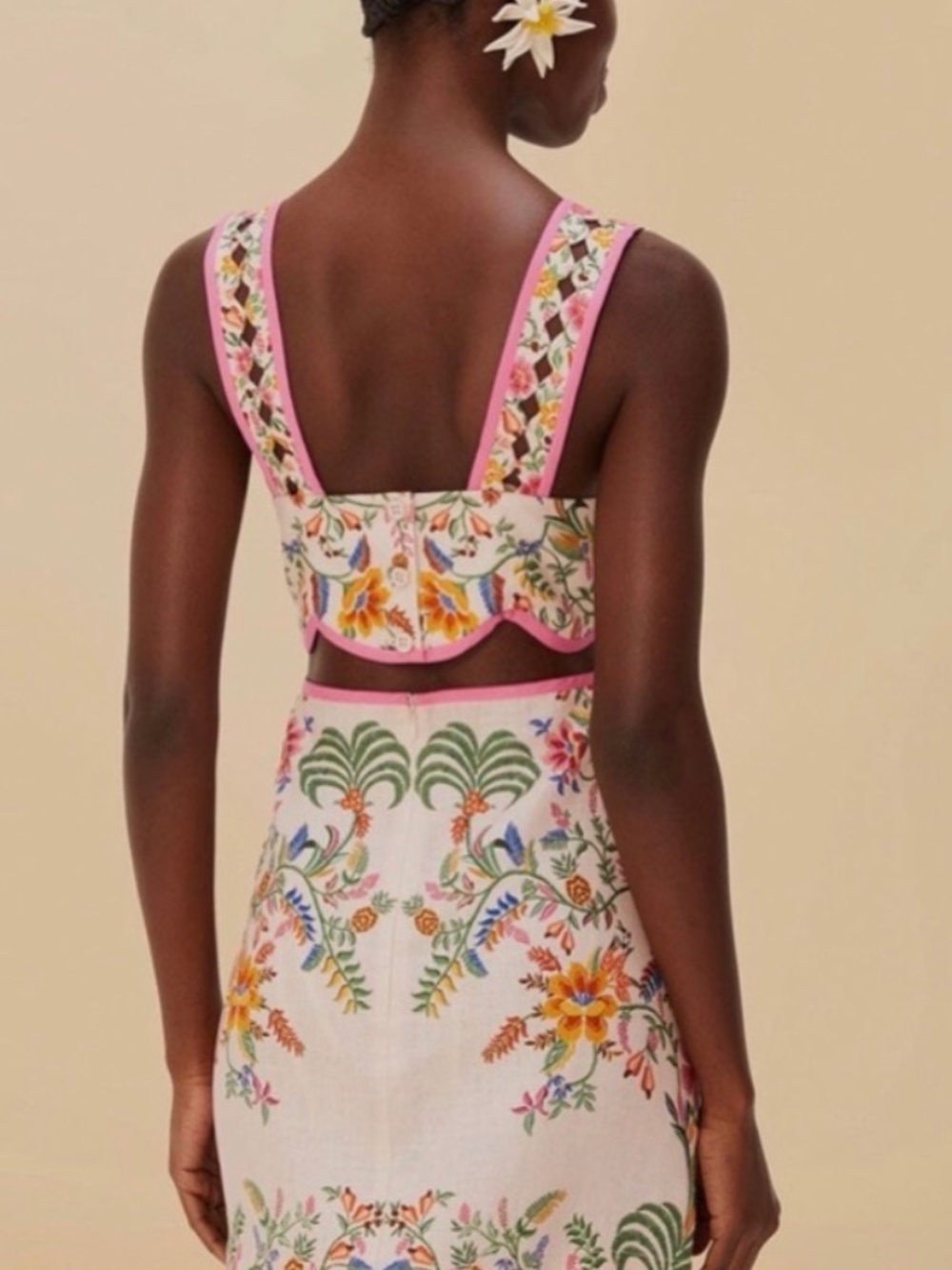 Pink Delicate Forest Mini Dress - Picture 2 of 6